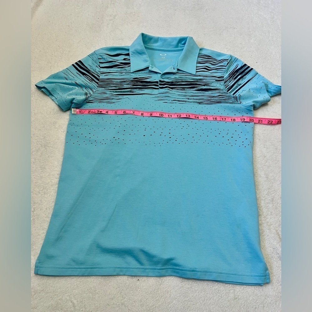 Oakley Men's Azalea Striped Golf Polo Short Sleeve Top - Medium - Picture 2 of 9